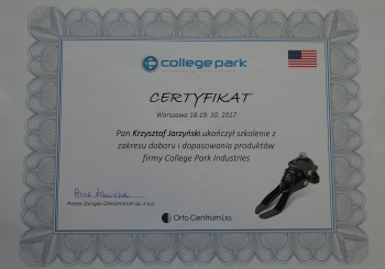 Protetyka kończyn dolnych College Park 2017