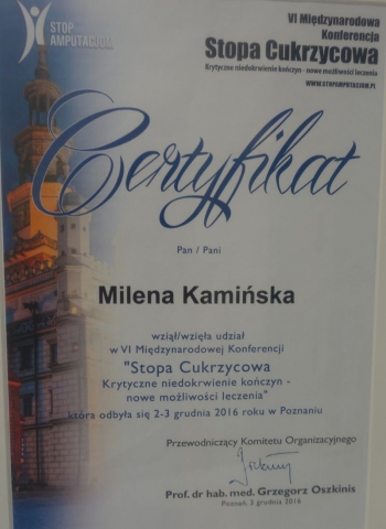 Stopa cukrzycowa 2016